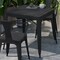Flash Furniture Black Patio Table with Poly Resin Slatted Top SB-T11T-BK-GG - alternate 7